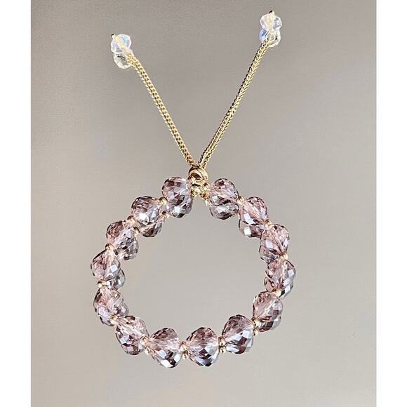 Purple Swarovski Beaded Bracelet - Picture 3 of 7